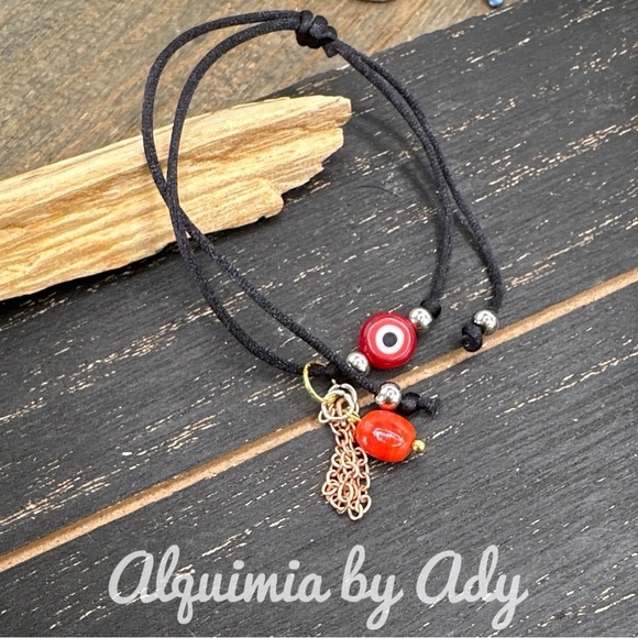 Alquimia Black and Red Charm Bracelet - Picture 1 of 1